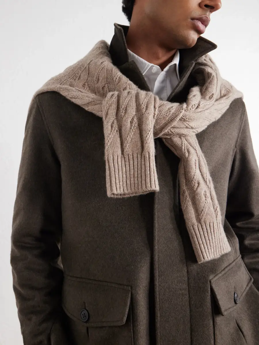 Zegna Oasi Herringbone Cashmere Coat - Men | Thumbnail 5 Zegna Oasi Herringbone Cashmere Coat - Men | Thumbnail 5