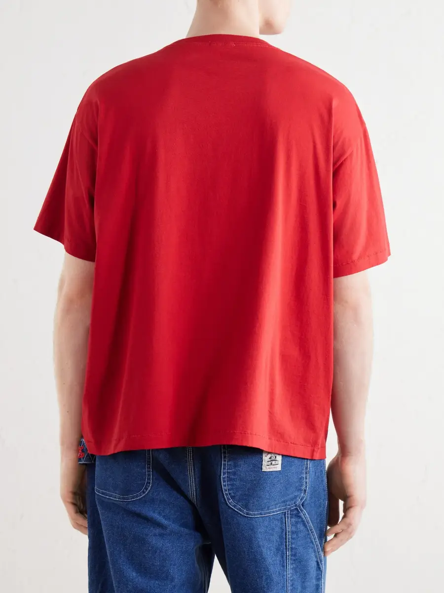 BODE Embroidered Cotton-Jersey T-Shirt - Men | Thumbnail 4 BODE Embroidered Cotton-Jersey T-Shirt - Men | Thumbnail 4