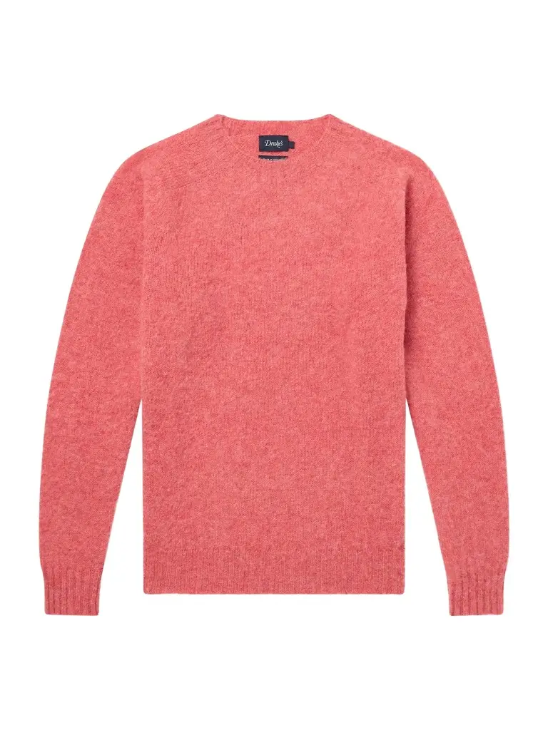 Drake's Brushed Wool Sweater - Men