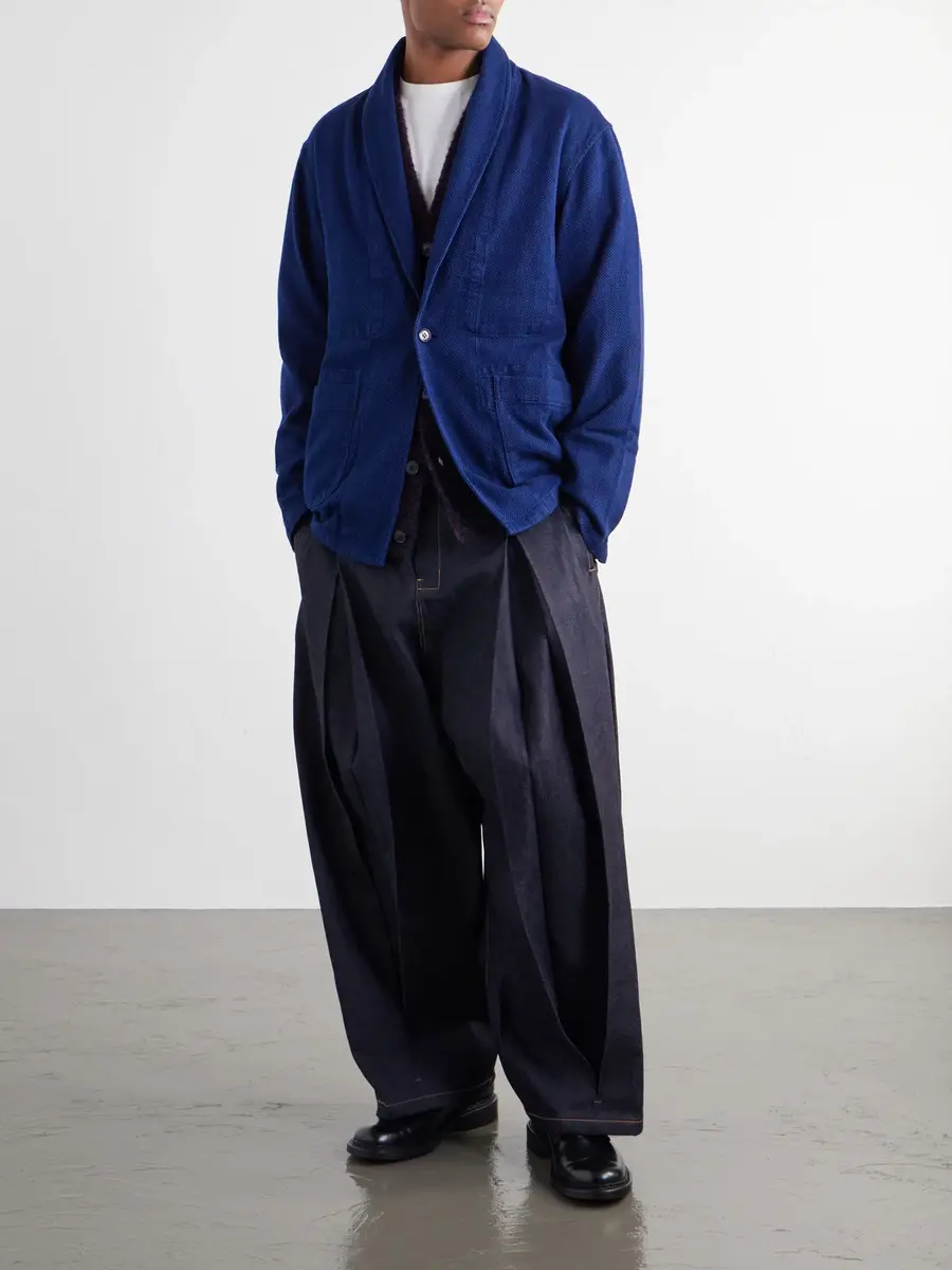 Blue Blue Japan Sashiko-Cotton Blazer - Men | Thumbnail 2 Blue Blue Japan Sashiko-Cotton Blazer - Men | Thumbnail 2