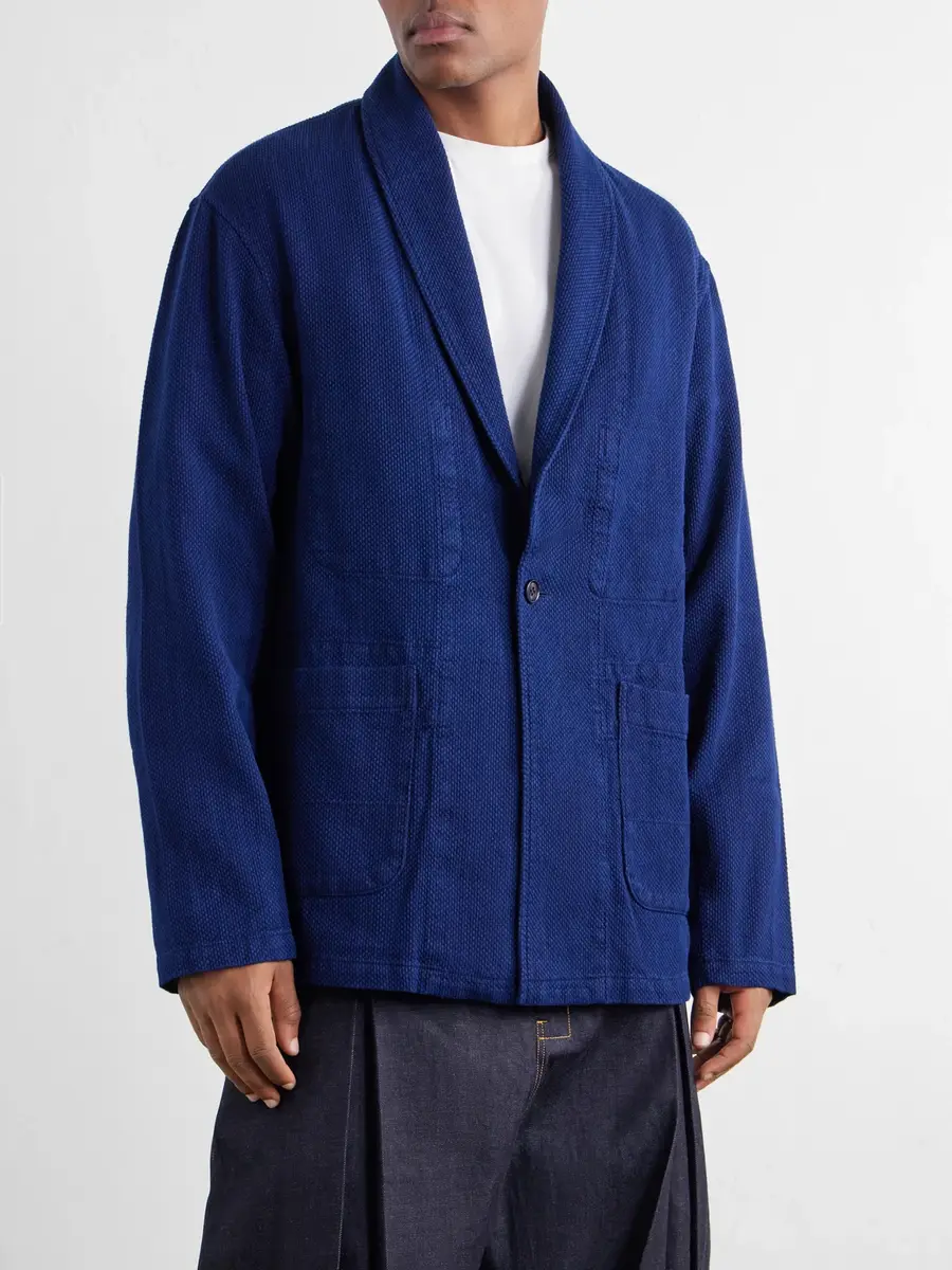 Blue Blue Japan Sashiko-Cotton Blazer - Men | Thumbnail 3 Blue Blue Japan Sashiko-Cotton Blazer - Men | Thumbnail 3