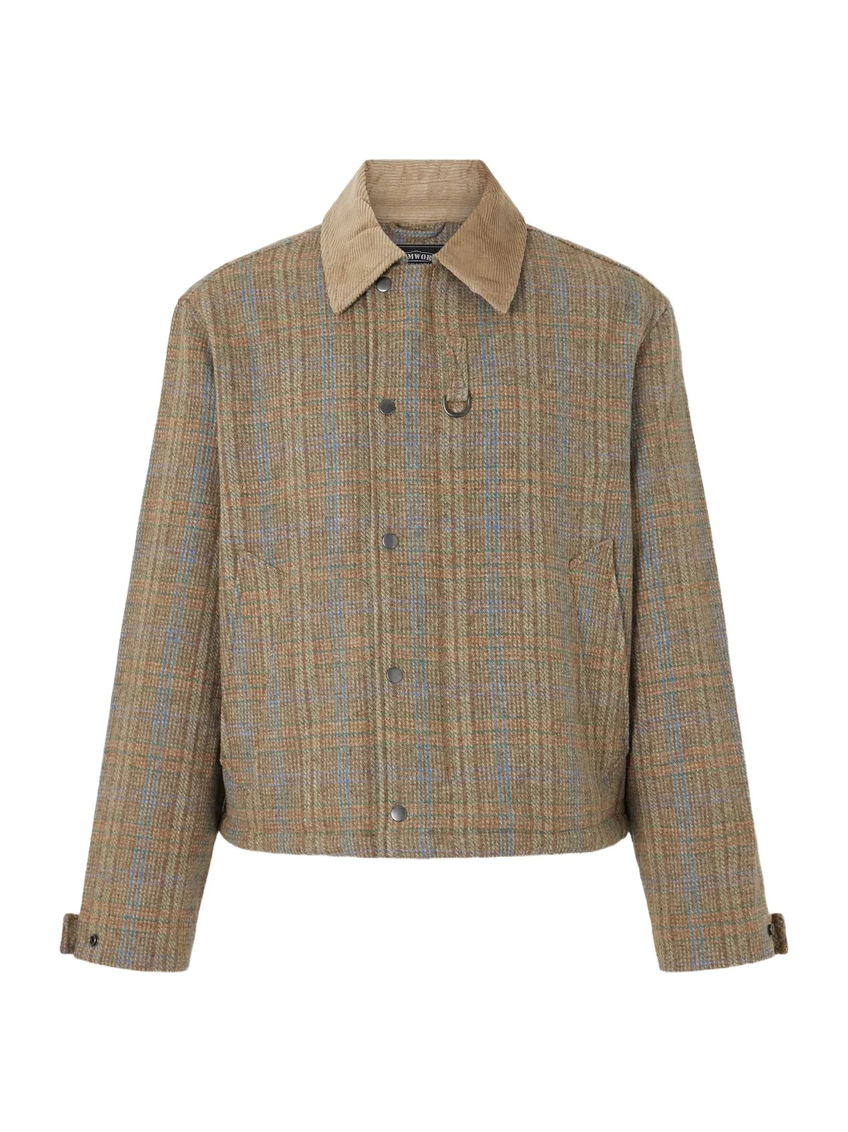 FrizmWORKS Corduroy-Trimmed Checked Wool Jacket - Men