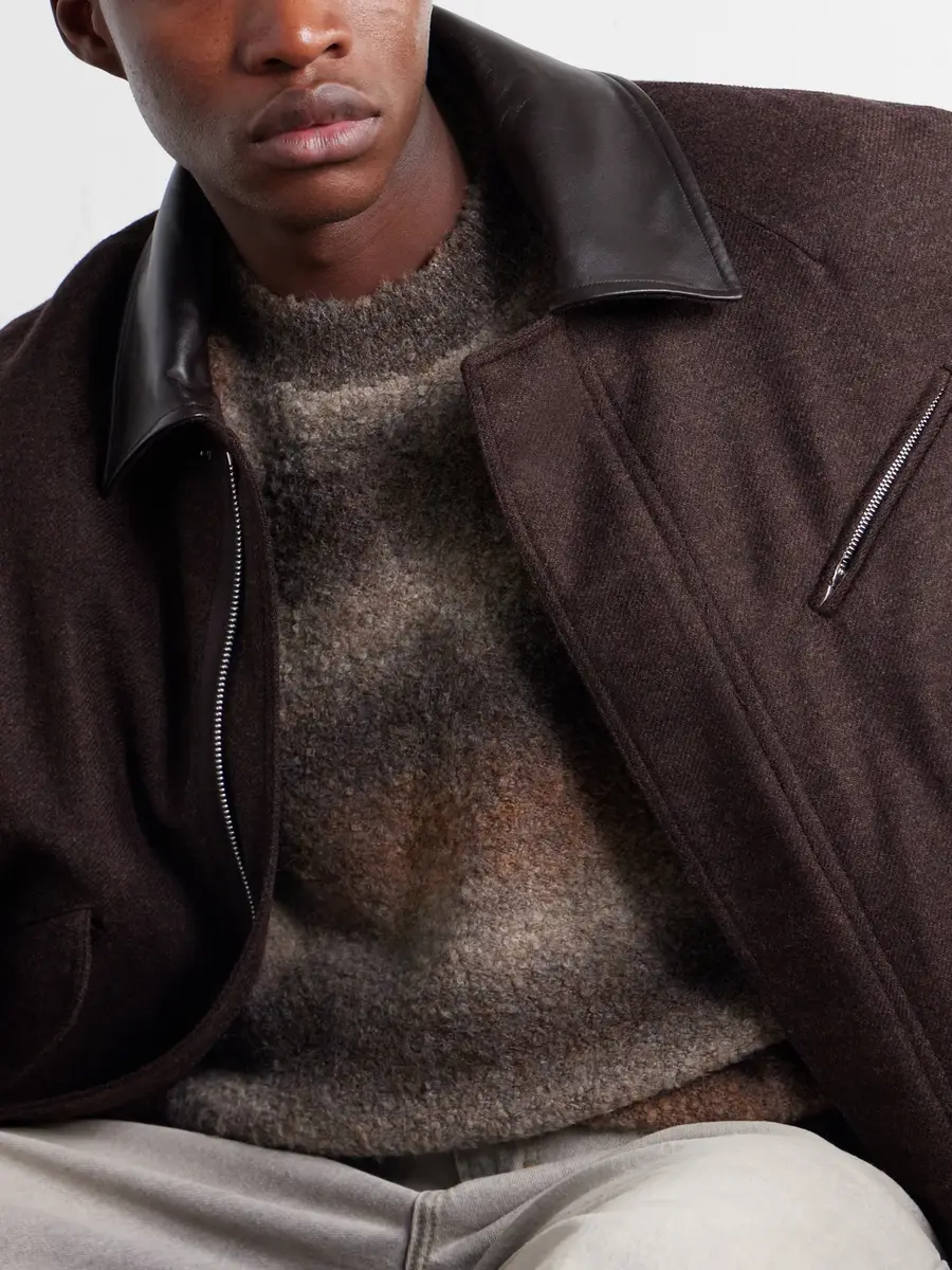 FrizmWORKS Striped Bouclé Sweater - Men | Thumbnail 5