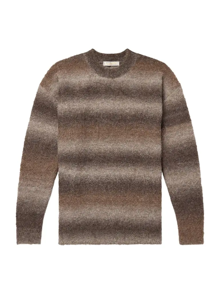 FrizmWORKS Striped Bouclé Sweater - Men