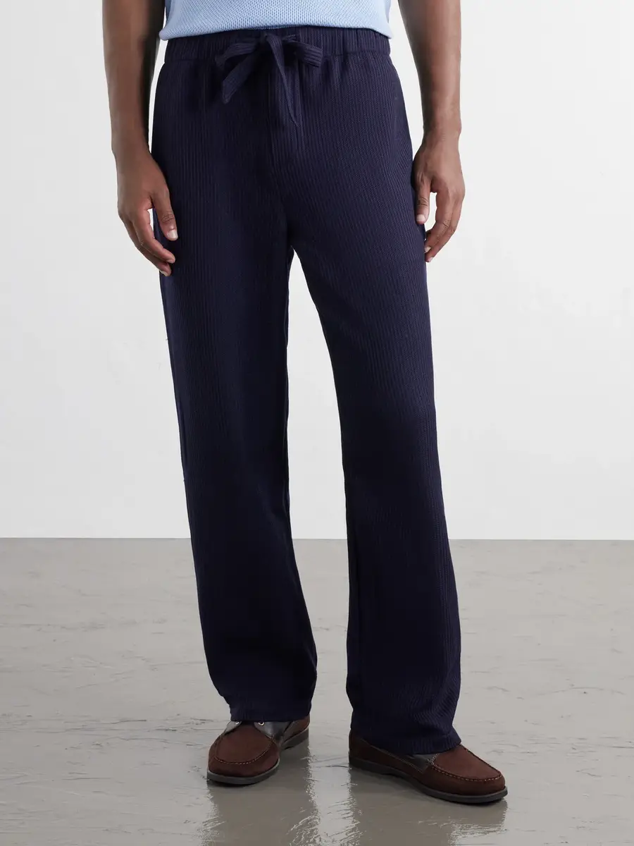 Frescobol Carioca Luan Straight-Leg Wool Drawstring Trousers - Men | Thumbnail 3 Frescobol Carioca Luan Straight-Leg Wool Drawstring Trousers - Men | Thumbnail 3