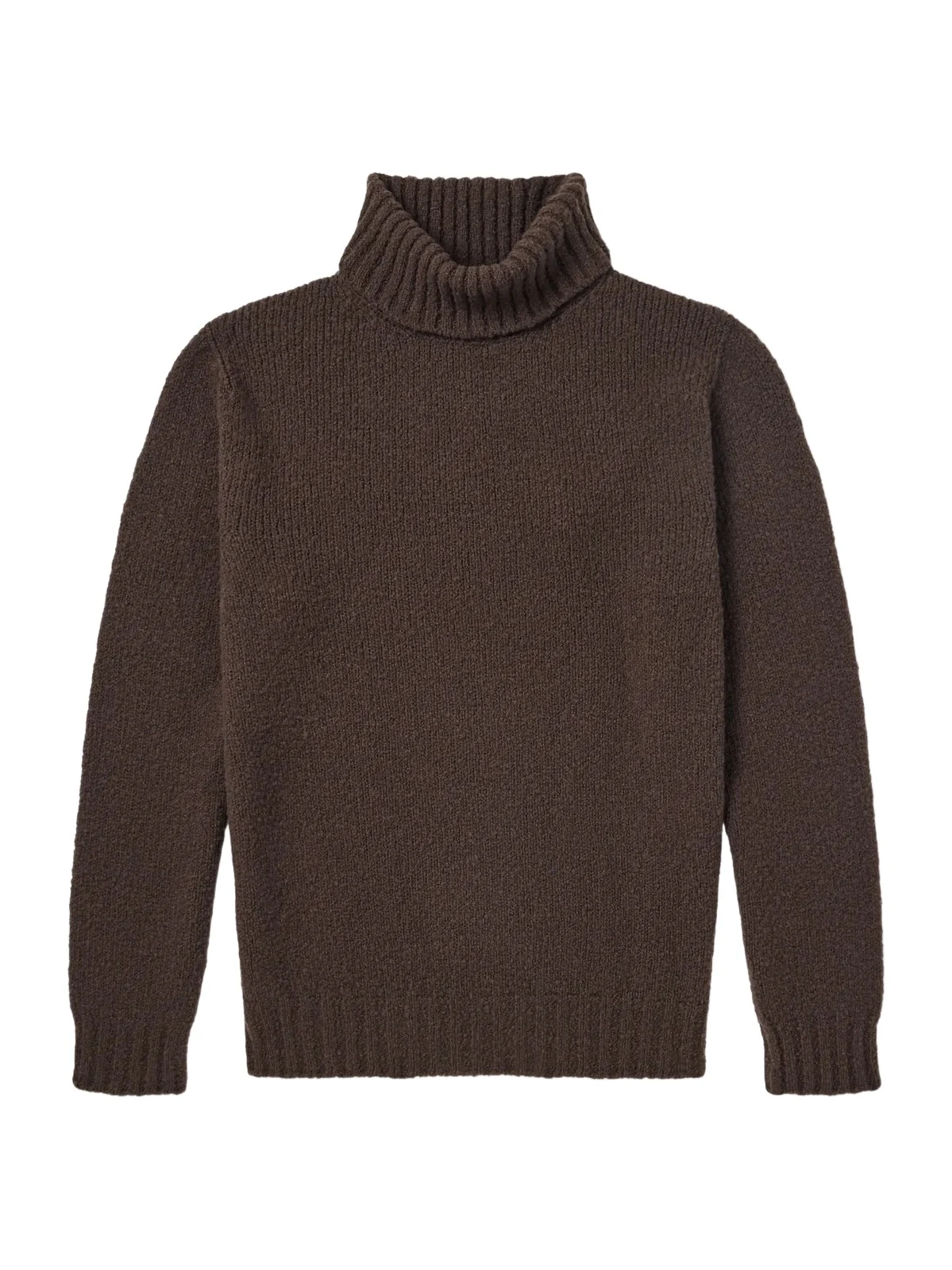 De Bonne Facture Wool-Bouclé Rollneck Sweater - Men