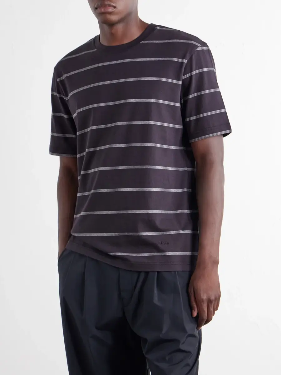 A.P.C. Ali Striped Cotton-Jersey T-Shirt - Men | Thumbnail 3 A.P.C. Ali Striped Cotton-Jersey T-Shirt - Men | Thumbnail 3