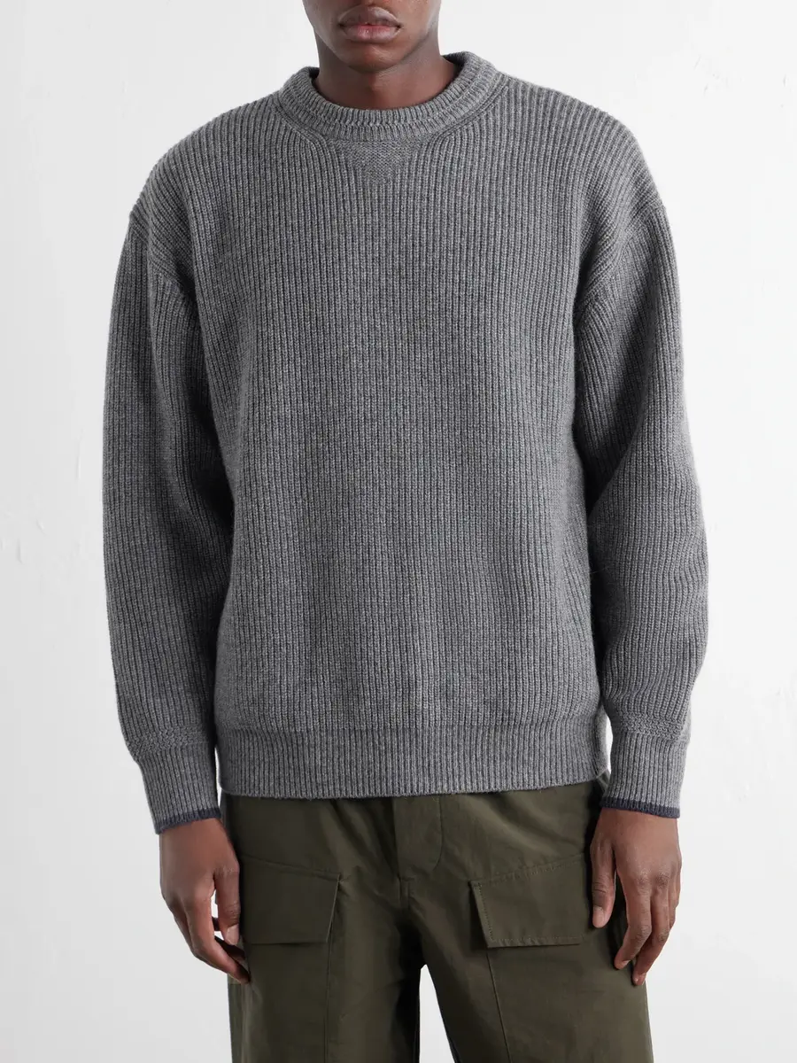FrizmWORKS Ribbed Wool-Blend Sweater - Men | Thumbnail 3 FrizmWORKS Ribbed Wool-Blend Sweater - Men | Thumbnail 3