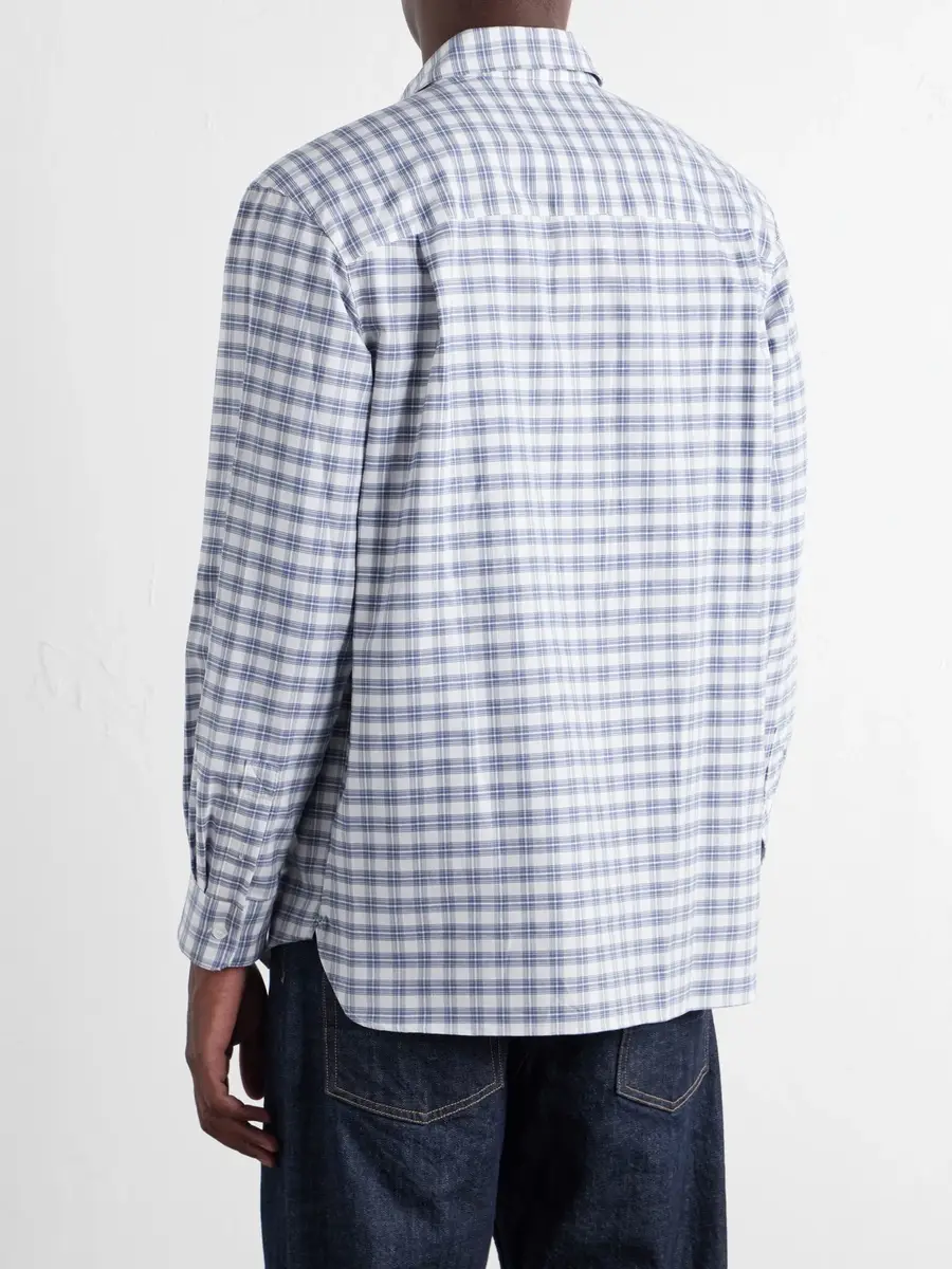 A.P.C. Malcom Checked Organic Cotton Shirt - Men | Thumbnail 4 A.P.C. Malcom Checked Organic Cotton Shirt - Men | Thumbnail 4