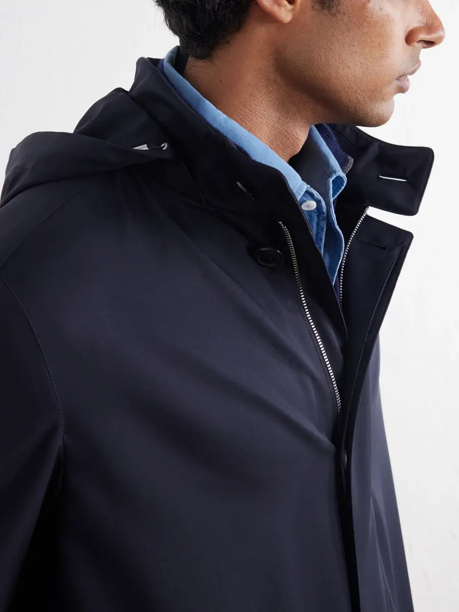 Zegna Hooded Twill Coat - Men | Thumbnail 5 Zegna Hooded Twill Coat - Men | Thumbnail 5