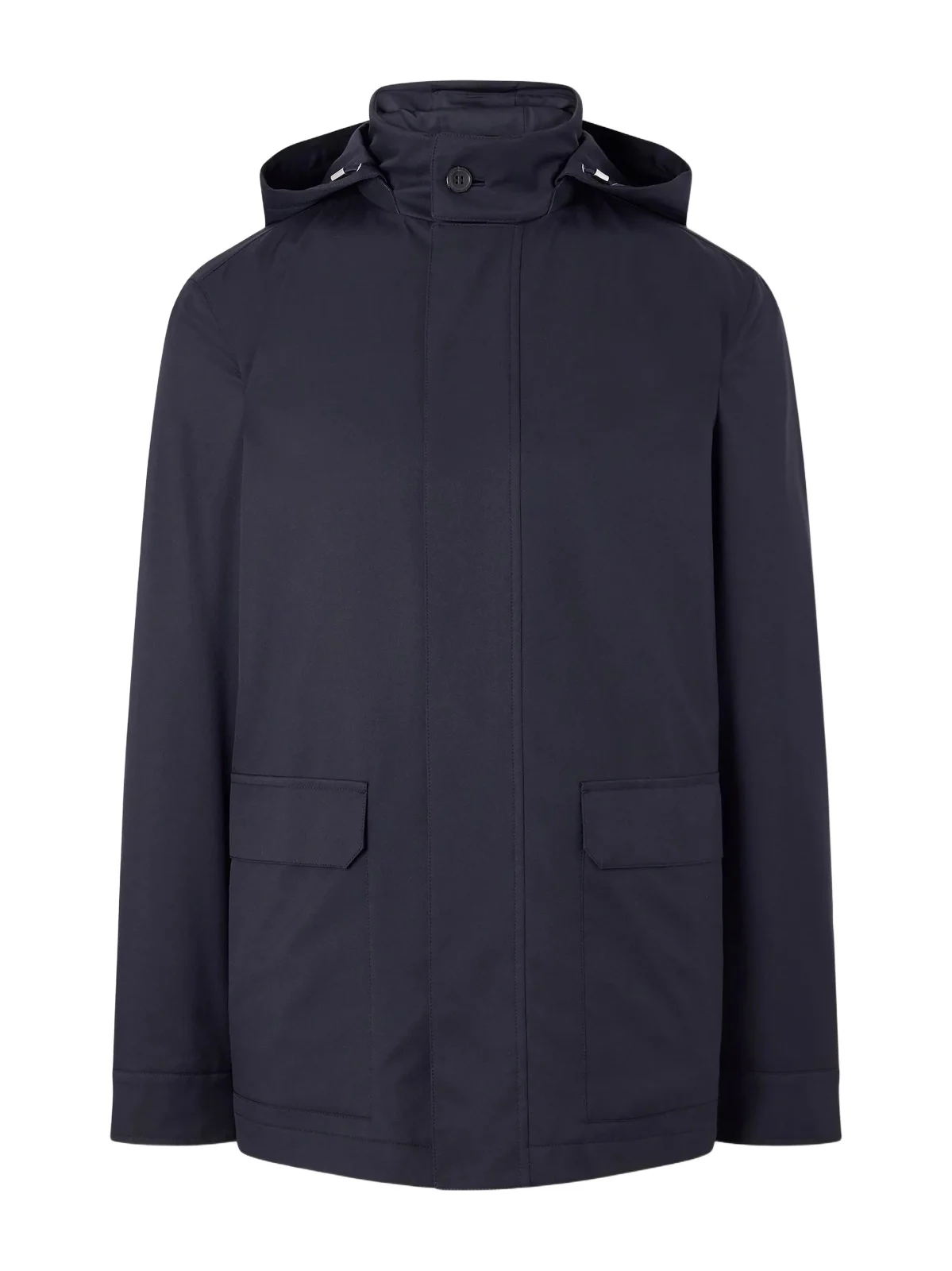 Zegna Hooded Twill Coat - Men