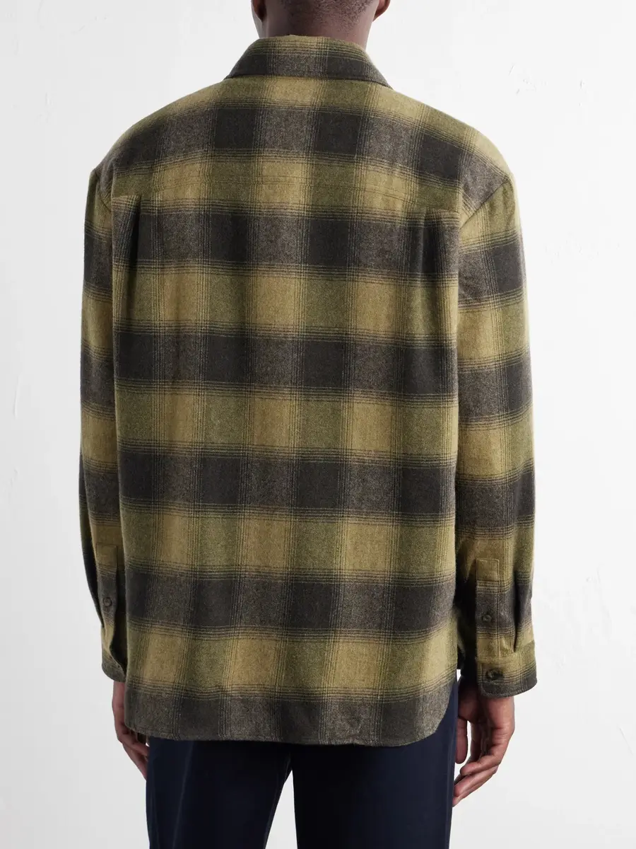 A.P.C. Malaury Checked Wool-Blend Flannel Shirt - Men | Thumbnail 4 A.P.C. Malaury Checked Wool-Blend Flannel Shirt - Men | Thumbnail 4