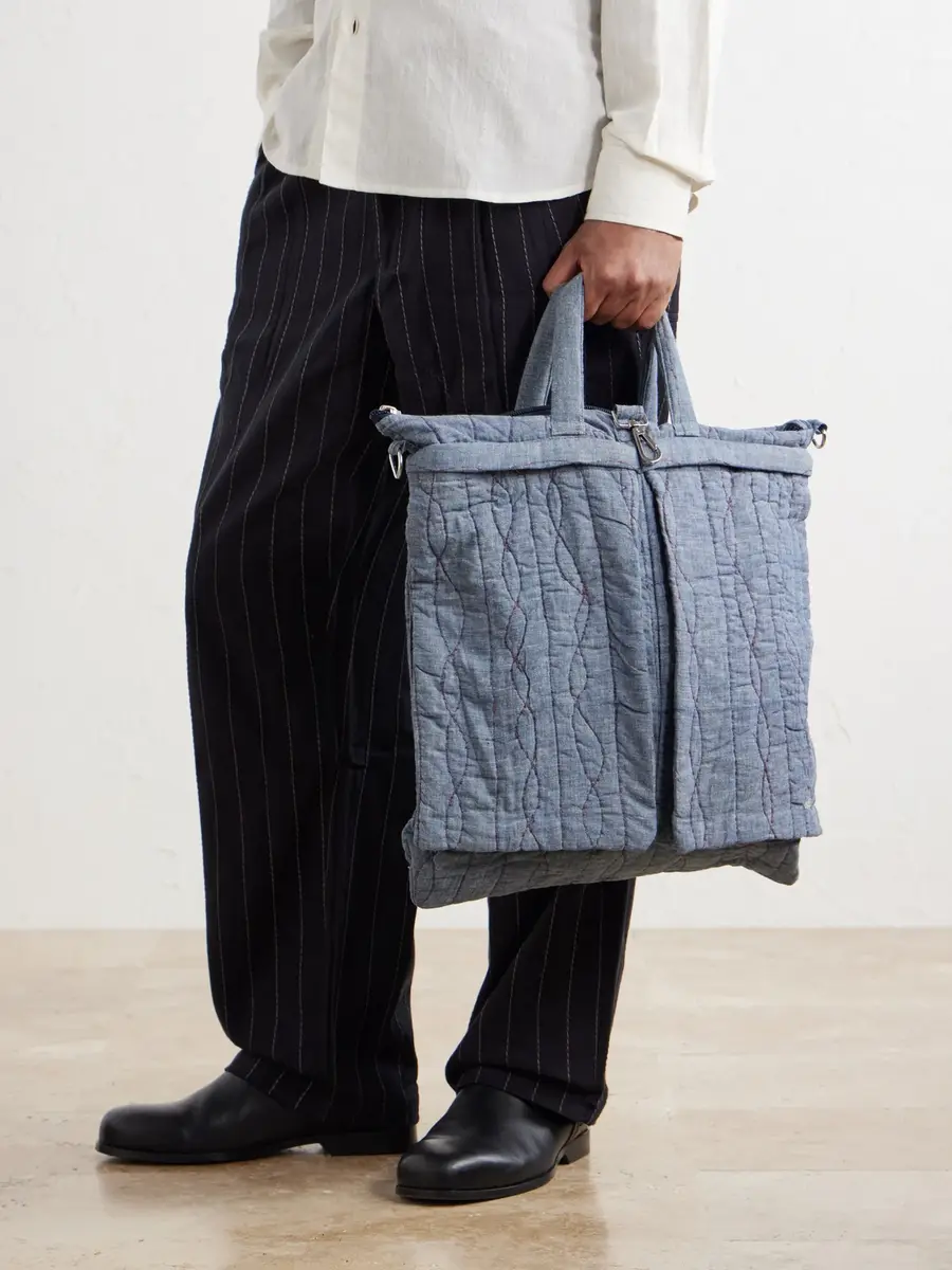Kardo Embroidered Cotton-Chambray Tote Bag - Men | Thumbnail 2 Kardo Embroidered Cotton-Chambray Tote Bag - Men | Thumbnail 2