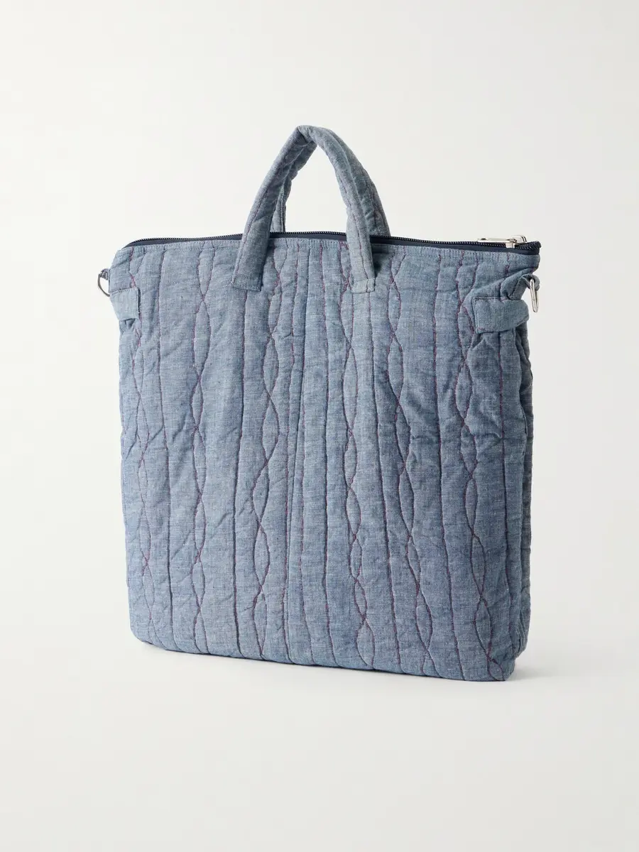 Kardo Embroidered Cotton-Chambray Tote Bag - Men | Thumbnail 4 Kardo Embroidered Cotton-Chambray Tote Bag - Men | Thumbnail 4