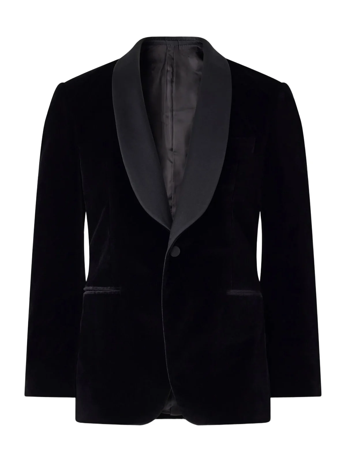 Canali Shawl-Collar Satin-Trimmed Cotton-Velvet Tuxedo Jacket - Men