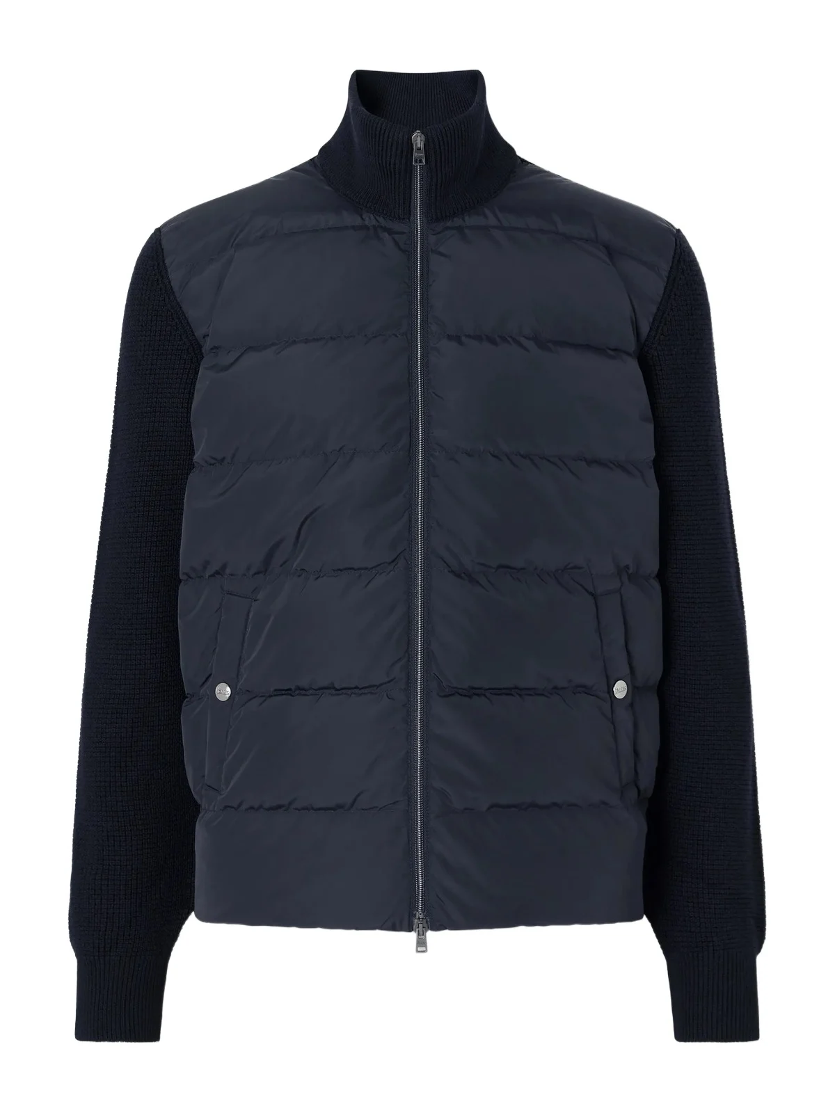 HERNO Waffle-Knit Wool and Quilted Shell Down Jacket - Men