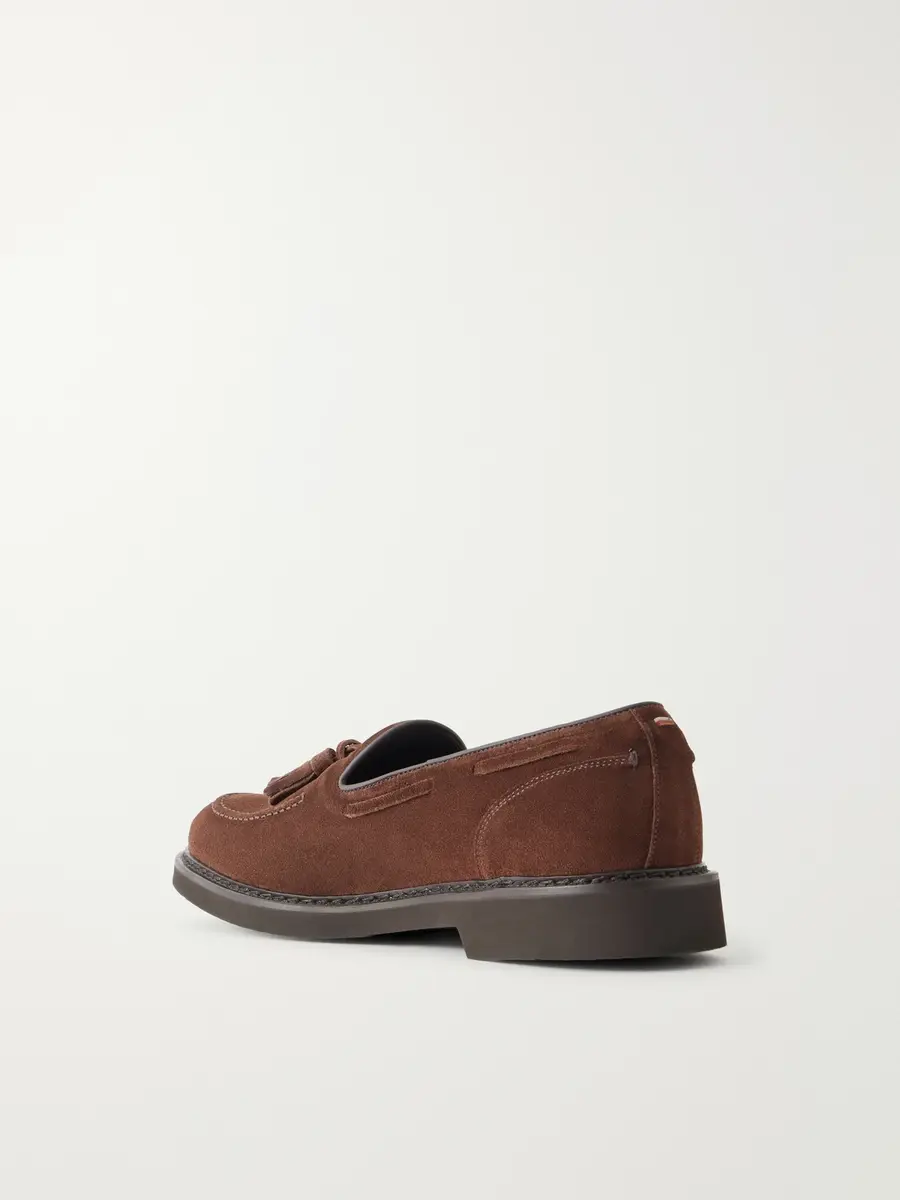 Canali Tasseled Nubuck Loafers - Men | Thumbnail 4 Canali Tasseled Nubuck Loafers - Men | Thumbnail 4