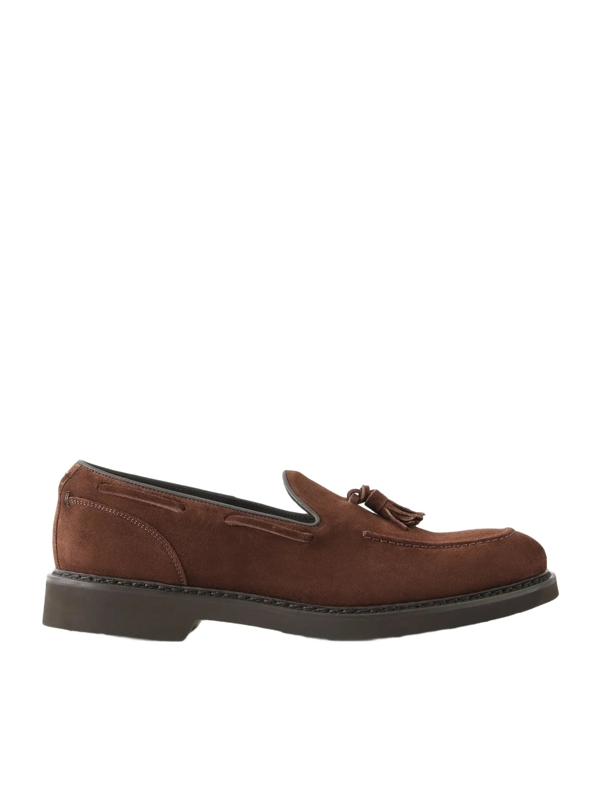 Canali Tasseled Nubuck Loafers - Men