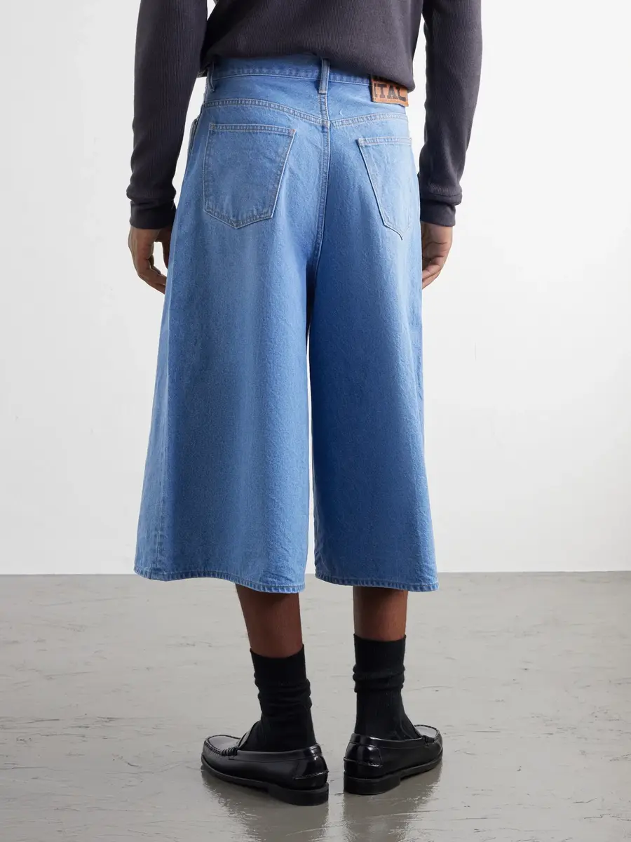KAPITAL Wide-Leg Pleated Denim Shorts - Men | Thumbnail 4 KAPITAL Wide-Leg Pleated Denim Shorts - Men | Thumbnail 4