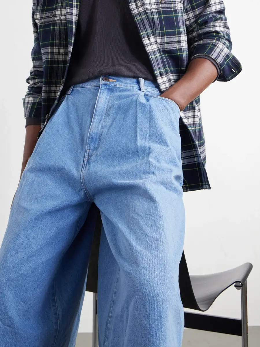 KAPITAL Wide-Leg Pleated Denim Shorts - Men | Thumbnail 5 KAPITAL Wide-Leg Pleated Denim Shorts - Men | Thumbnail 5