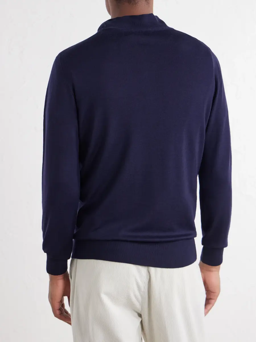 Canali Wool Half-Zip Sweater - Men | Thumbnail 4 Canali Wool Half-Zip Sweater - Men | Thumbnail 4