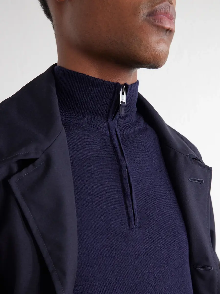 Canali Wool Half-Zip Sweater - Men | Thumbnail 5 Canali Wool Half-Zip Sweater - Men | Thumbnail 5