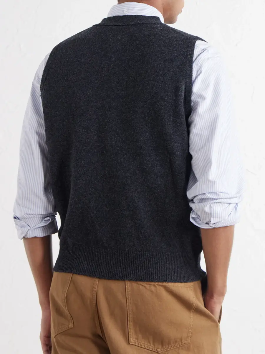Drake's Wool Vest - Men | Thumbnail 4