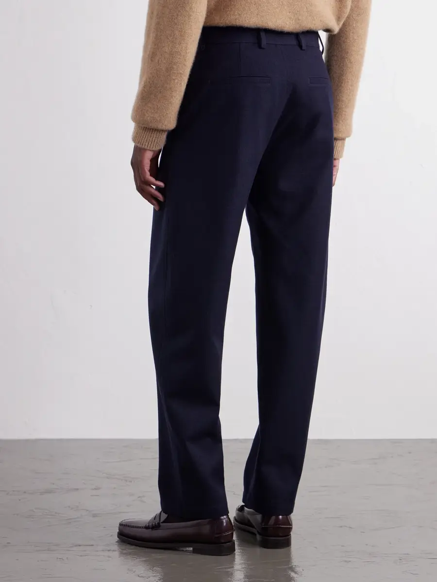 De Bonne Facture Balloon Wide-Leg Wool and Cotton-Blend Trousers - Men | Thumbnail 4