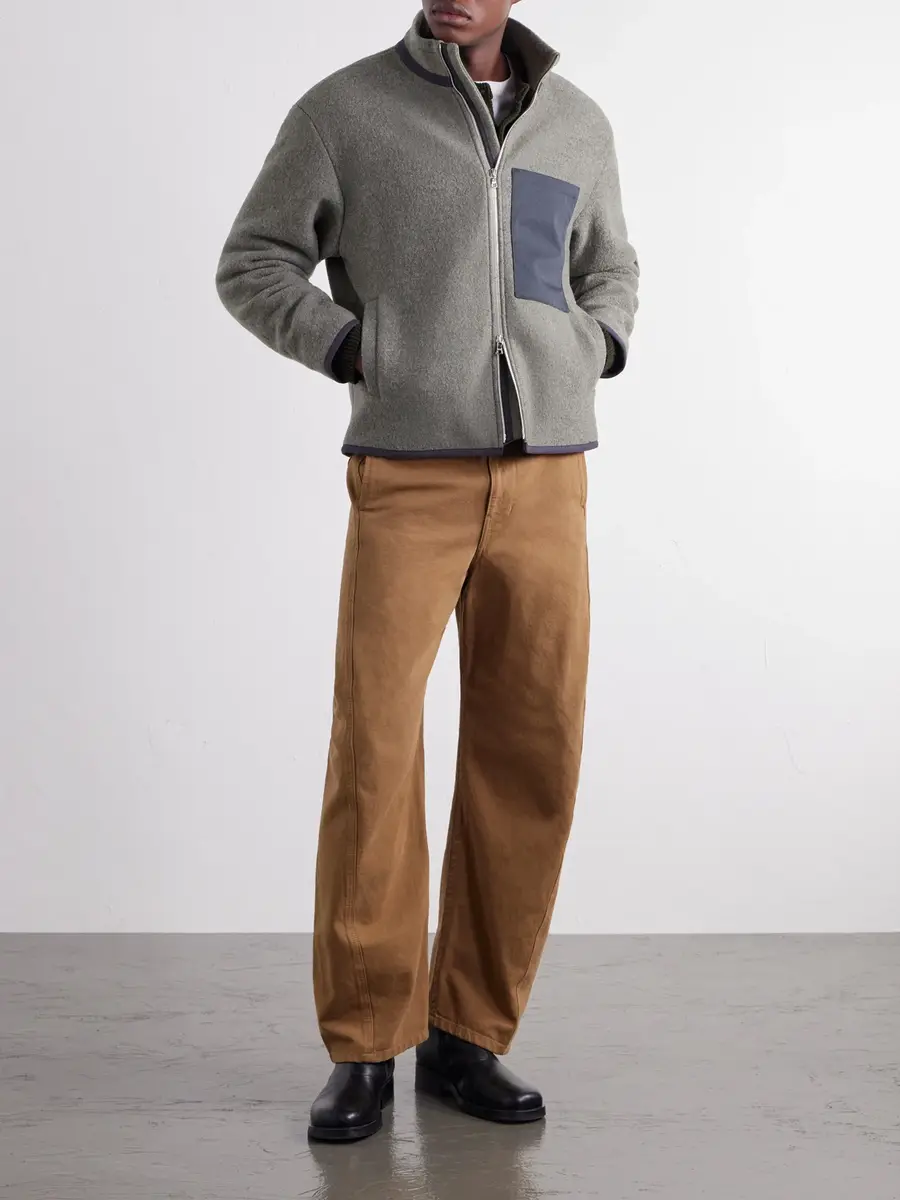 De Bonne Facture Bookstore Cotton-Trimmed Virgin Wool Jacket - Men | Thumbnail 2 De Bonne Facture Bookstore Cotton-Trimmed Virgin Wool Jacket - Men | Thumbnail 2