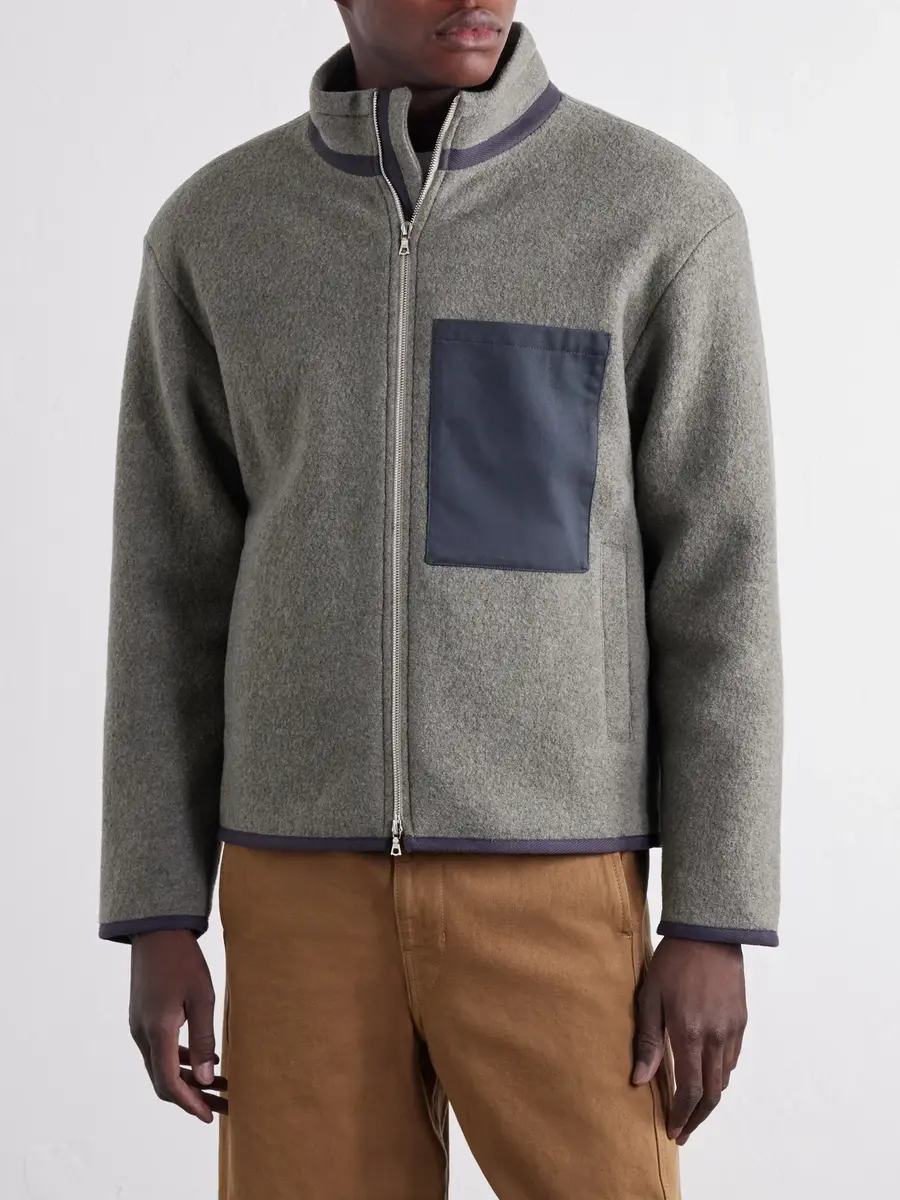 De Bonne Facture Bookstore Cotton-Trimmed Virgin Wool Jacket - Men | Thumbnail 3 De Bonne Facture Bookstore Cotton-Trimmed Virgin Wool Jacket - Men | Thumbnail 3
