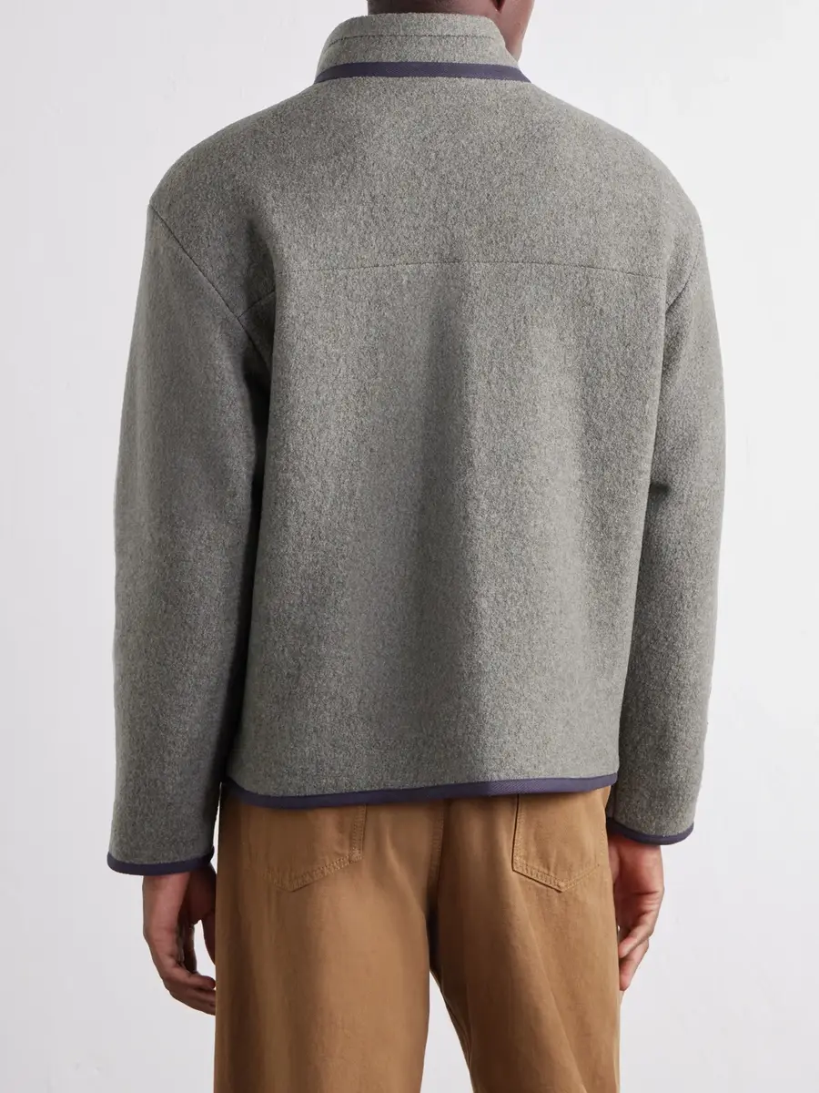 De Bonne Facture Bookstore Cotton-Trimmed Virgin Wool Jacket - Men | Thumbnail 4 De Bonne Facture Bookstore Cotton-Trimmed Virgin Wool Jacket - Men | Thumbnail 4