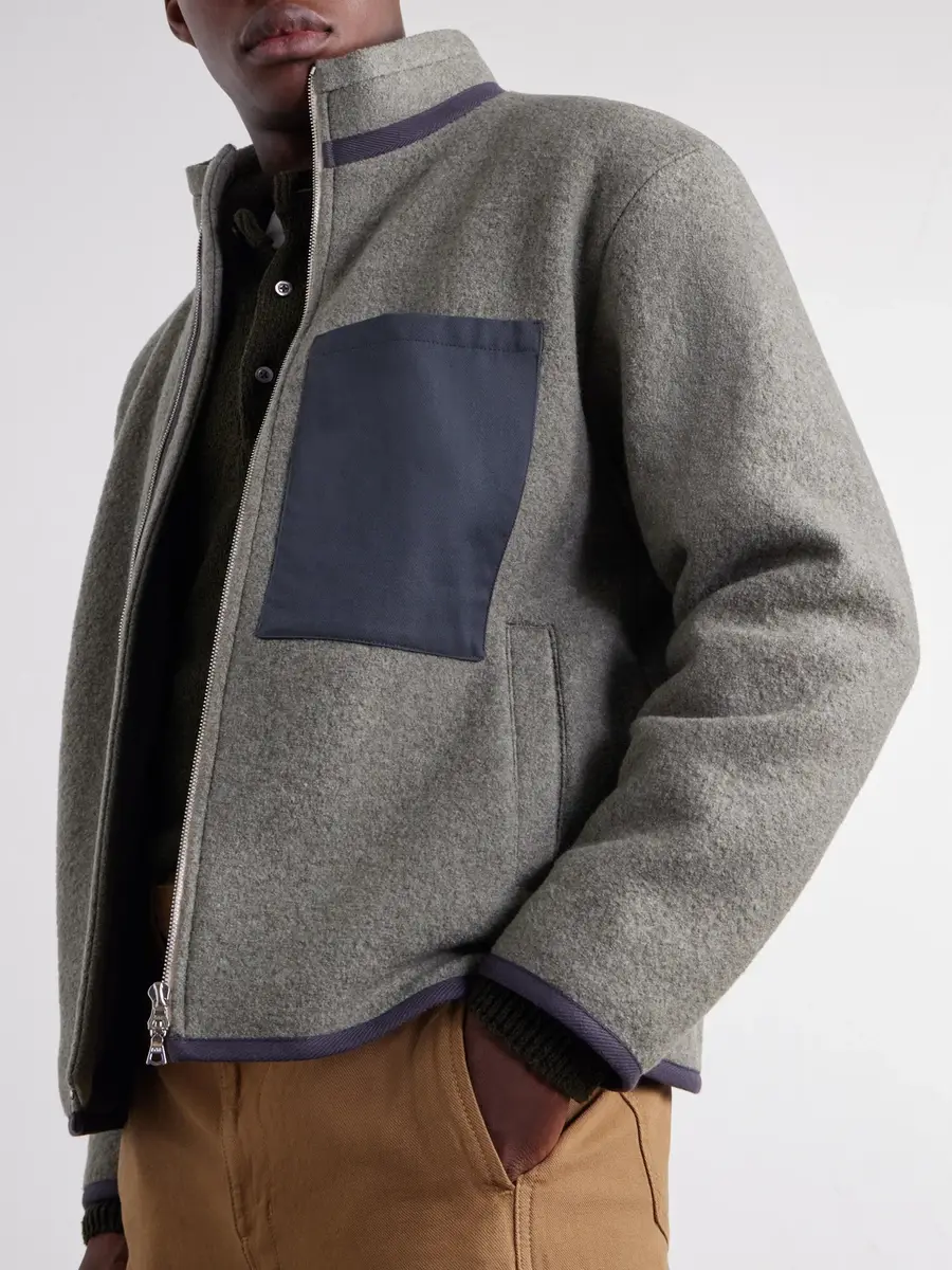 De Bonne Facture Bookstore Cotton-Trimmed Virgin Wool Jacket - Men | Thumbnail 5 De Bonne Facture Bookstore Cotton-Trimmed Virgin Wool Jacket - Men | Thumbnail 5