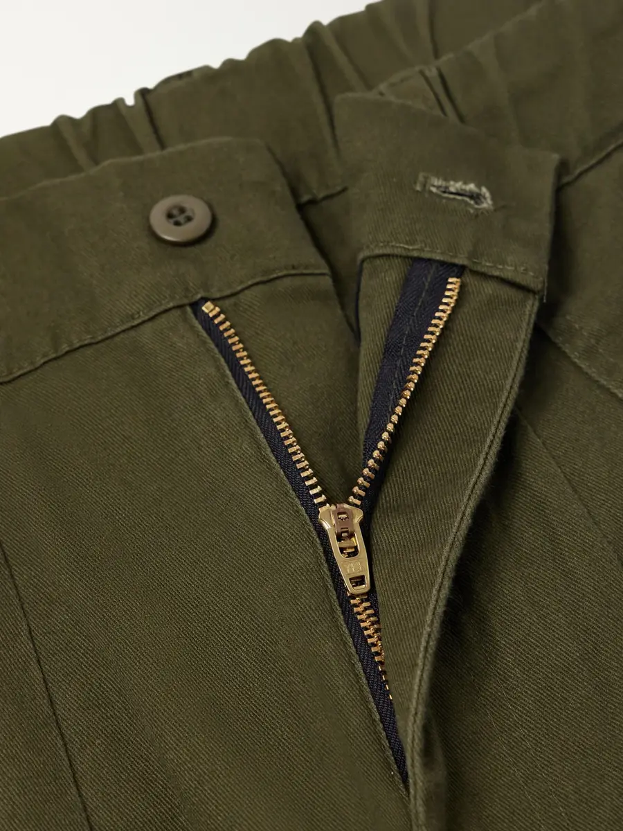 FrizmWORKS Wide-Leg Cotton-Twill Drawstring Cargo Trousers - Men | Thumbnail 6