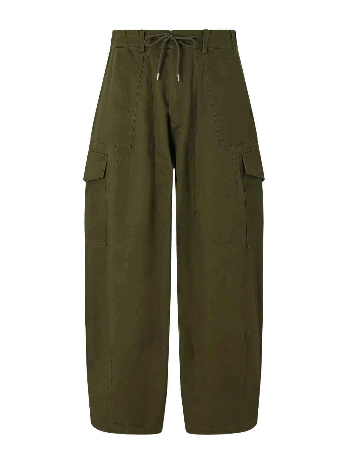FrizmWORKS Wide-Leg Cotton-Twill Drawstring Cargo Trousers - Men