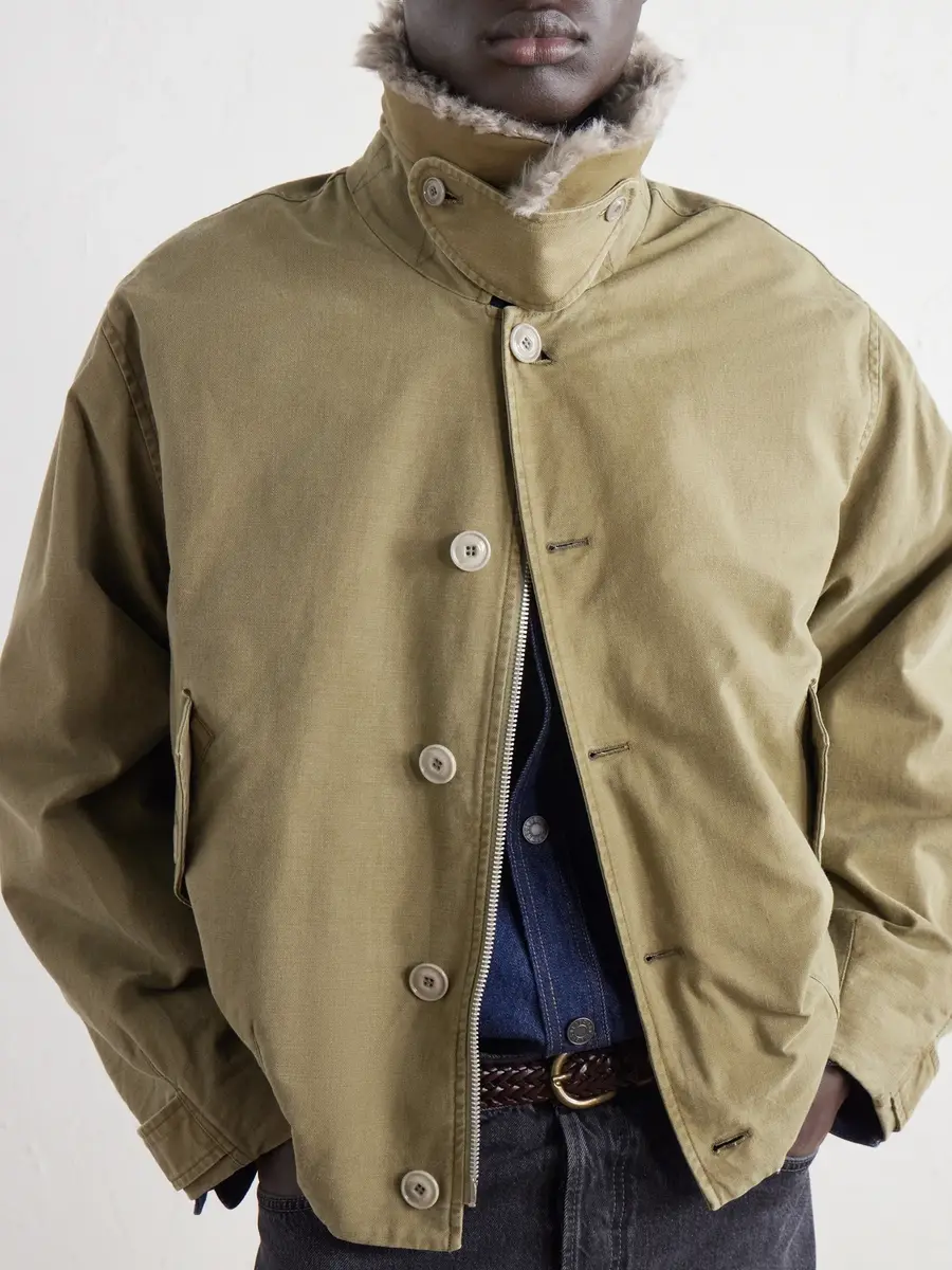 Our Legacy Aerial Wool and Linen-Blend Trimmed Cotton-Canvas Jacket - Men | Thumbnail 5 Our Legacy Aerial Wool and Linen-Blend Trimmed Cotton-Canvas Jacket - Men | Thumbnail 5