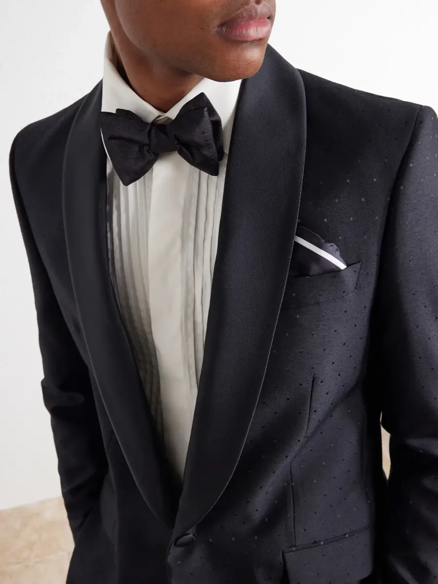 Favourbrook Polka-Dots Wool and Silk-Blend Tuxedo Jacket - Men | Thumbnail 5 Favourbrook Polka-Dots Wool and Silk-Blend Tuxedo Jacket - Men | Thumbnail 5