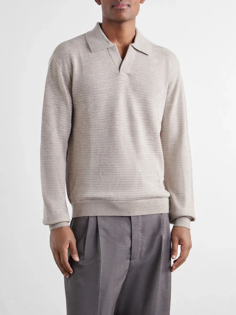 Frescobol Carioca Orlando Merino Wool Polo Shirt - Men | Thumbnail 3 Frescobol Carioca Orlando Merino Wool Polo Shirt - Men | Thumbnail 3