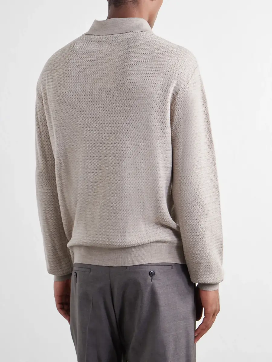 Frescobol Carioca Orlando Merino Wool Polo Shirt - Men | Thumbnail 4 Frescobol Carioca Orlando Merino Wool Polo Shirt - Men | Thumbnail 4