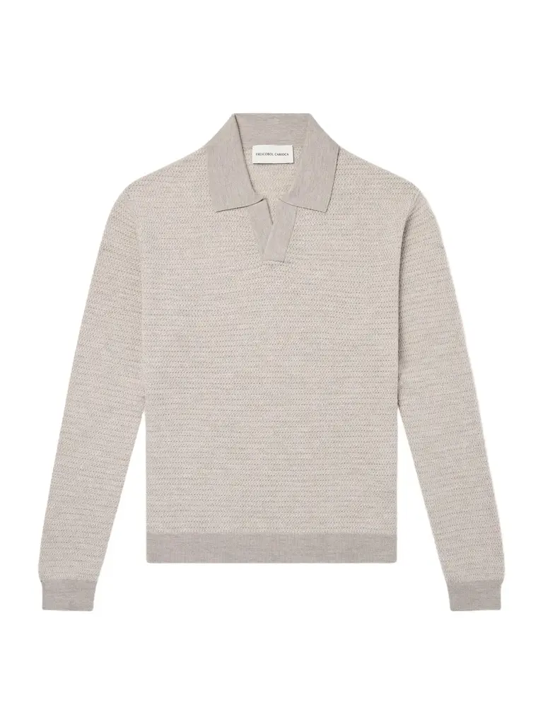 Frescobol Carioca Orlando Merino Wool Polo Shirt - Men