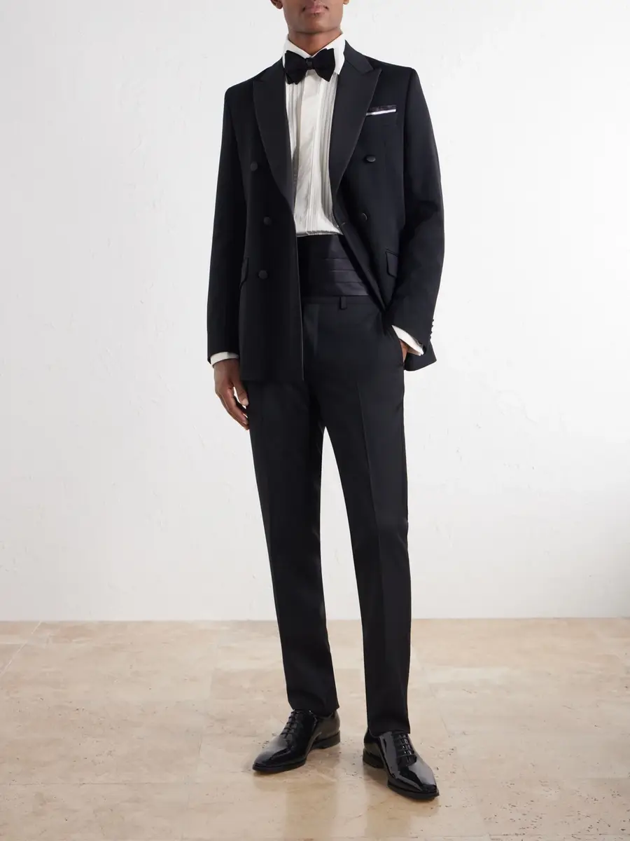 Favourbrook Grosgrain-Trimmed Double-Breasted Wool Tuxedo Jacket - Men | Thumbnail 2