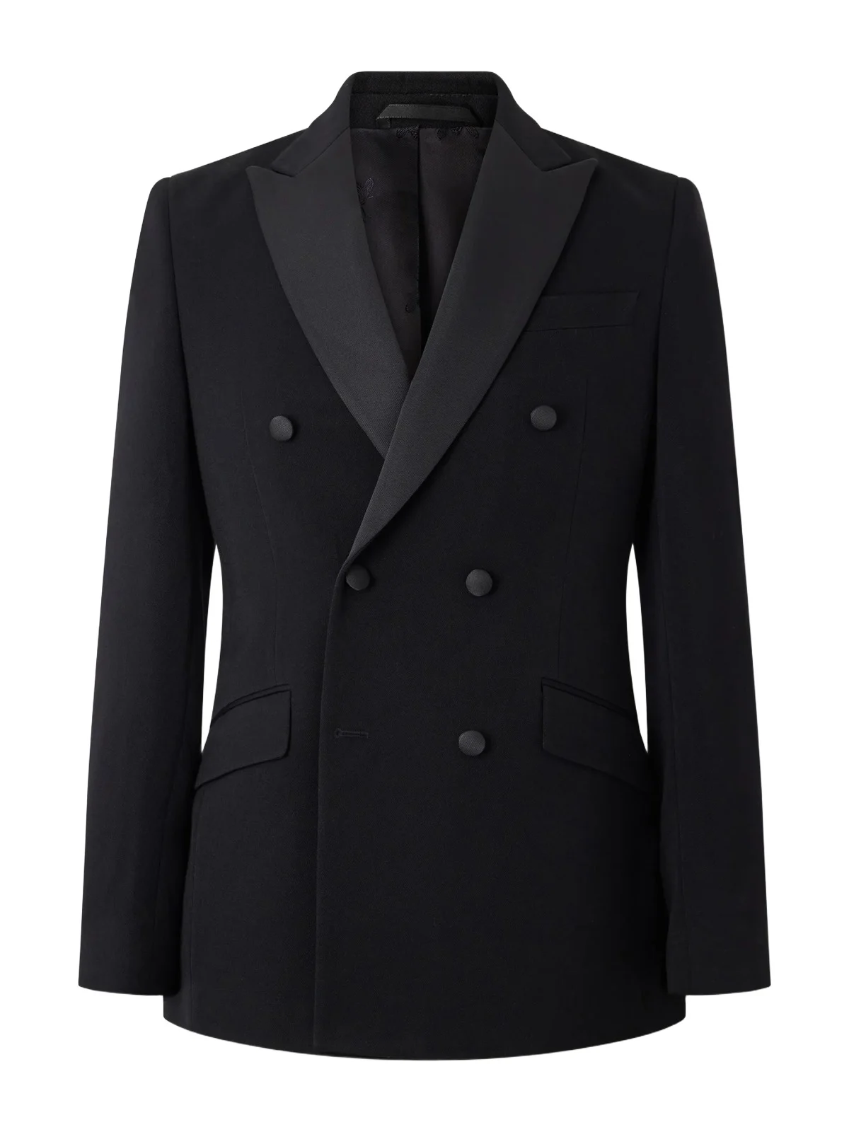 Grosgrain-Trimmed Double-Breasted Wool Tuxedo Jacket - Men Grosgrain-Trimmed Double-Breasted Wool Tuxedo Jacket - Men