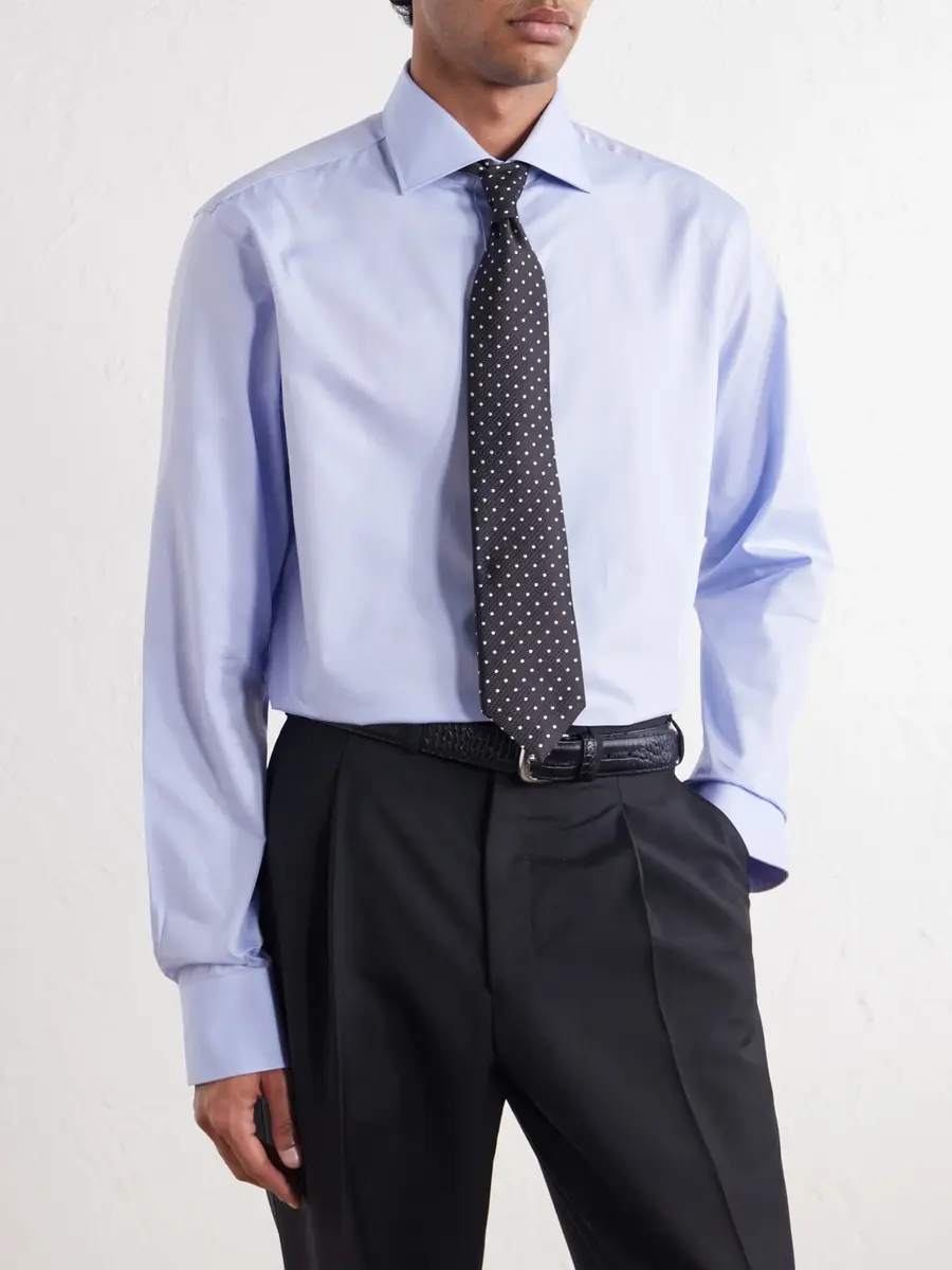 Canali Impeccabile Cutaway-Collar Cotton-Poplin Shirt - Men | Thumbnail 3 Canali Impeccabile Cutaway-Collar Cotton-Poplin Shirt - Men | Thumbnail 3