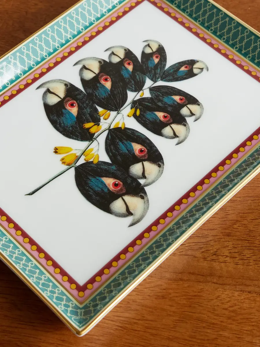 La DoubleJ Beto Val Parrotstem Painted Porcelain Trinket Tray - Men | Thumbnail 3