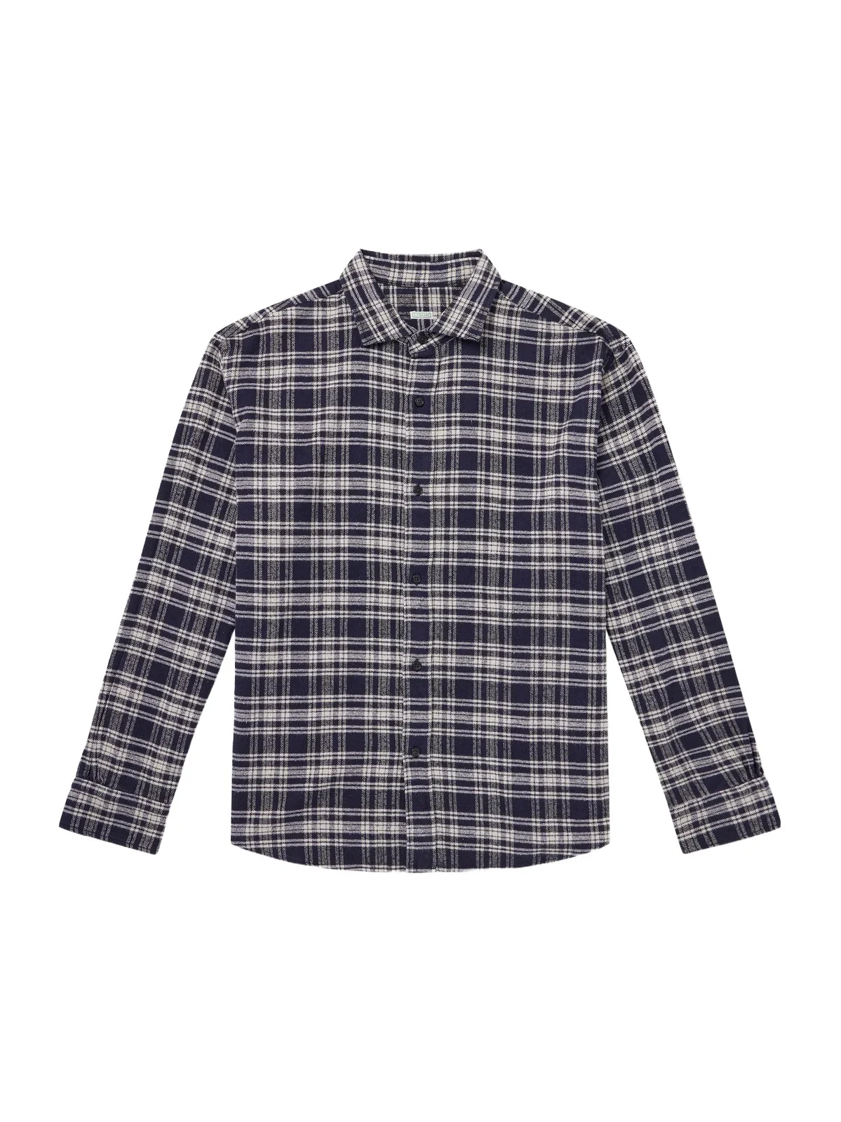 Checked Cotton and Silk-Blend Twill Shirt - Men