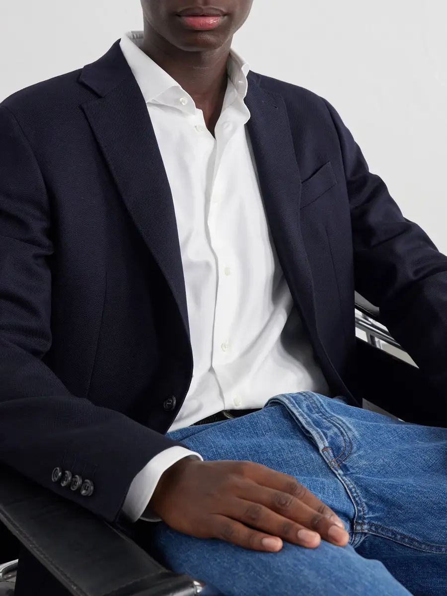 Canali Cotton-Herringbone Shirt - Men | Thumbnail 5 Canali Cotton-Herringbone Shirt - Men | Thumbnail 5