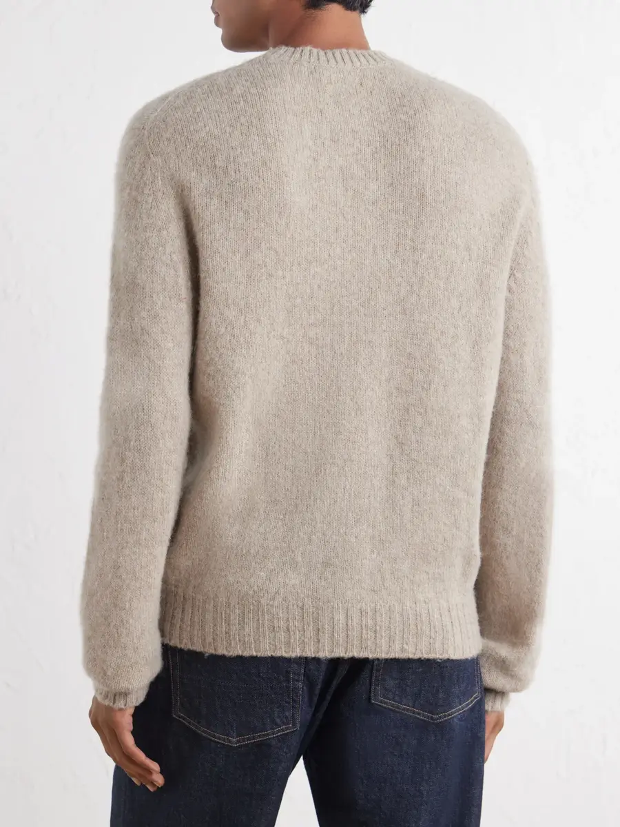 De Bonne Facture Shaggy Sheep Wool Sweater - Men | Thumbnail 4 De Bonne Facture Shaggy Sheep Wool Sweater - Men | Thumbnail 4