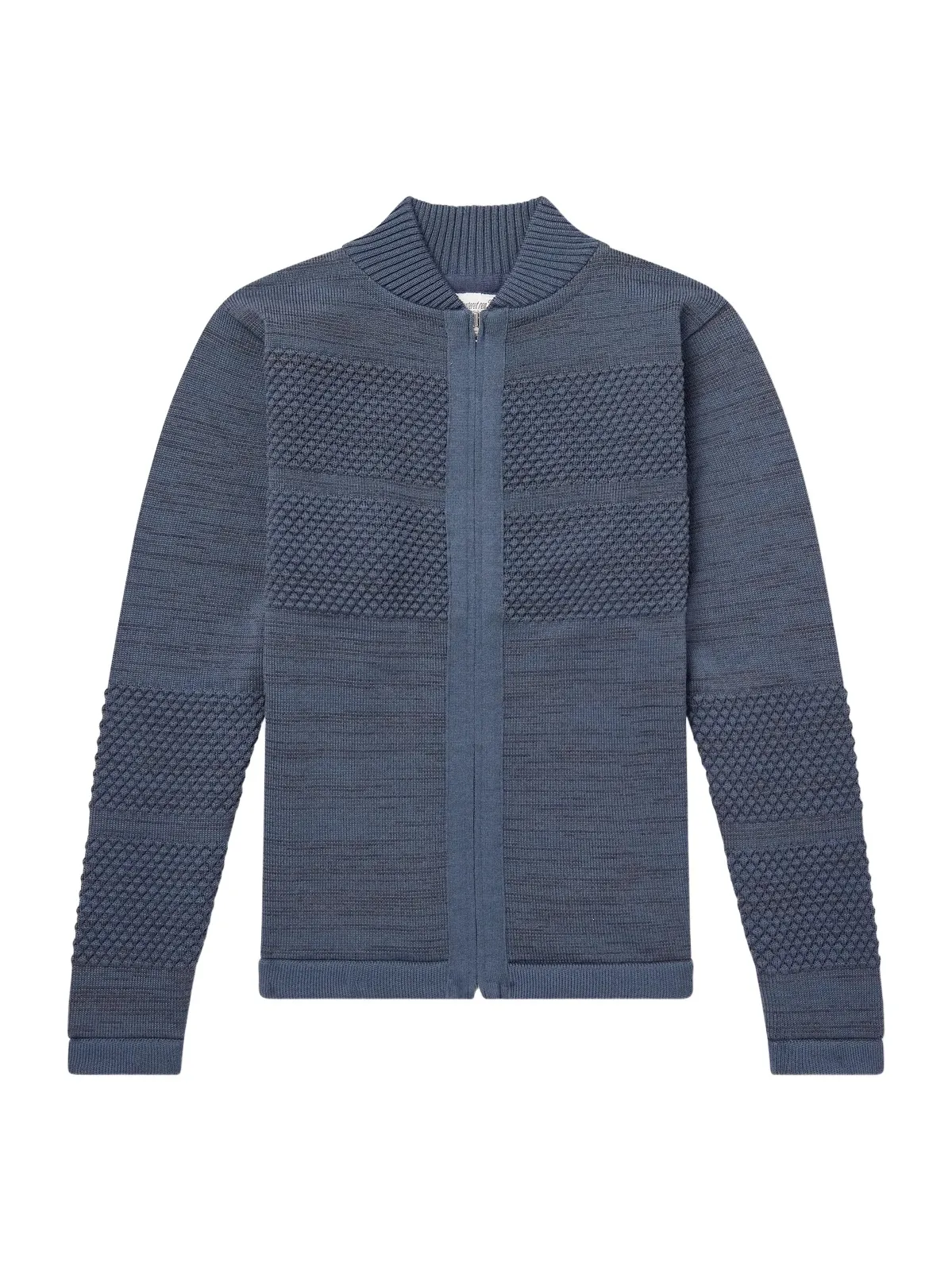 Fisherman Wool Zip-Up Sweater - Men Fisherman Wool Zip-Up Sweater - Men