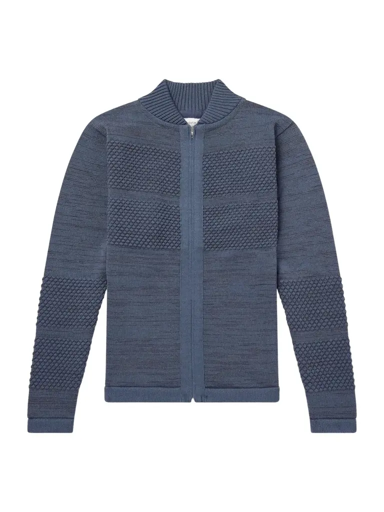 S.N.S. Herning Fisherman Wool Zip-Up Sweater - Men
