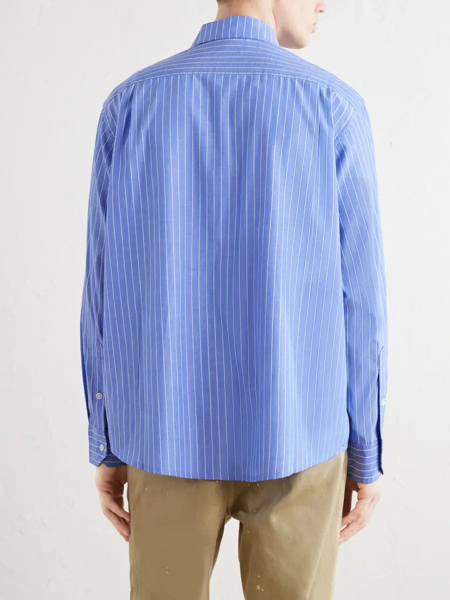 BODE Striped Cotton-Poplin Shirt - Men | Thumbnail 4 BODE Striped Cotton-Poplin Shirt - Men | Thumbnail 4