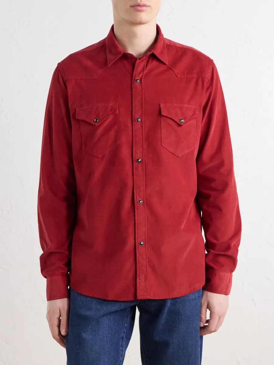 Canali Cotton-Corduroy Shirt - Men | Thumbnail 3 Canali Cotton-Corduroy Shirt - Men | Thumbnail 3